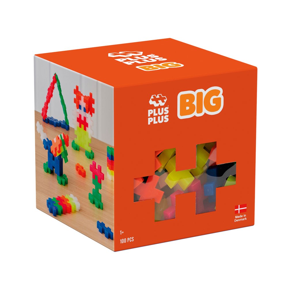Big cubo neón mix 100 pzas