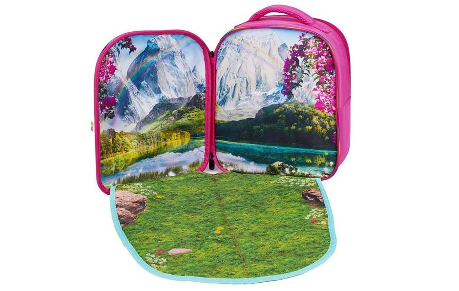 Mochila 3D Escenario Unicornios