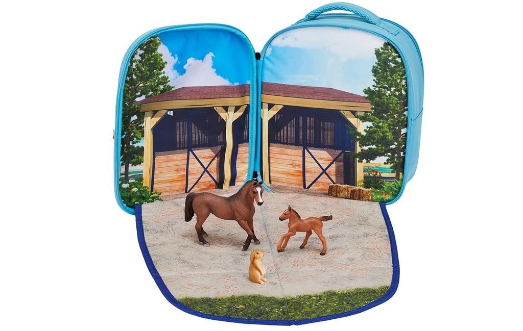 Mochila caballos 3D Junior con 3 figuras (Caballo, Potro y Conejo)