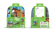 Mochila caballos 3D Junior con 3 figuras (Caballo, Potro y Conejo)