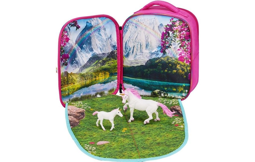 Mochila Unicornios 3D con 2 figuras (Unicornio y Unicornio Baby)