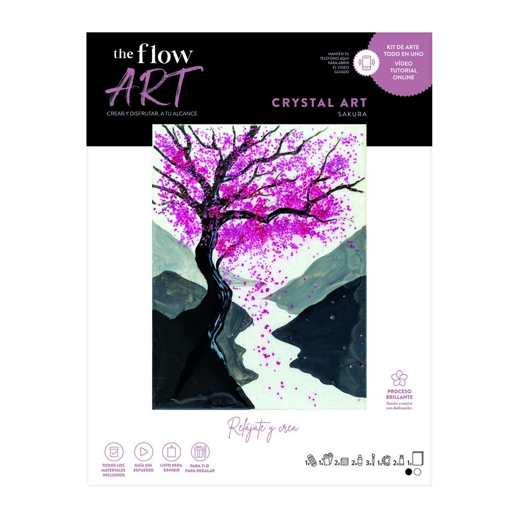 Flow Art - Crystal Art - Sakura