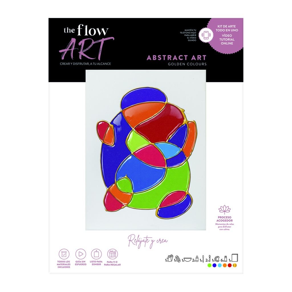 Flow Art - Abstract Art - Golden Colours