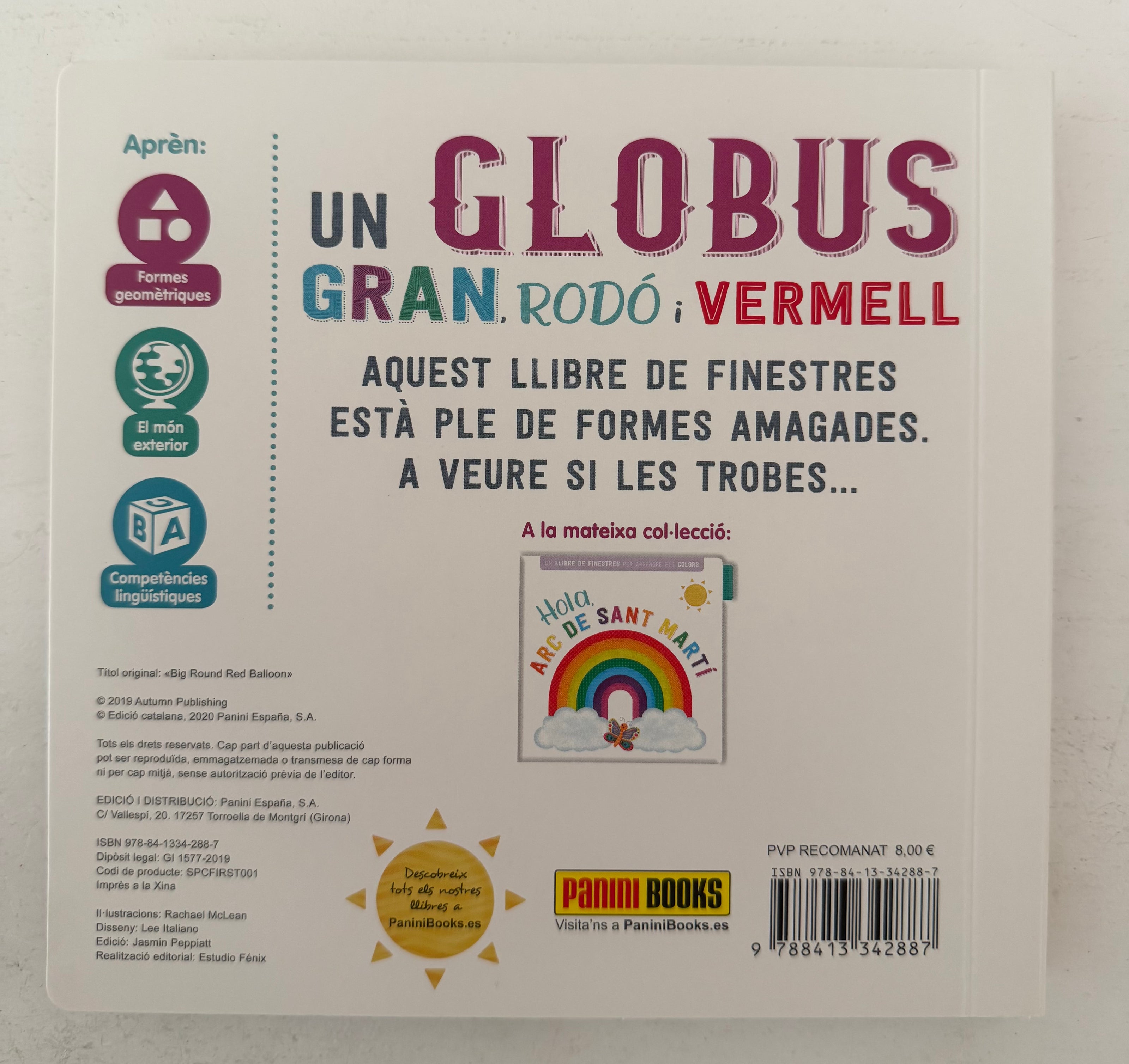 Un GLOBUS, Gran, Rodó i Vermell