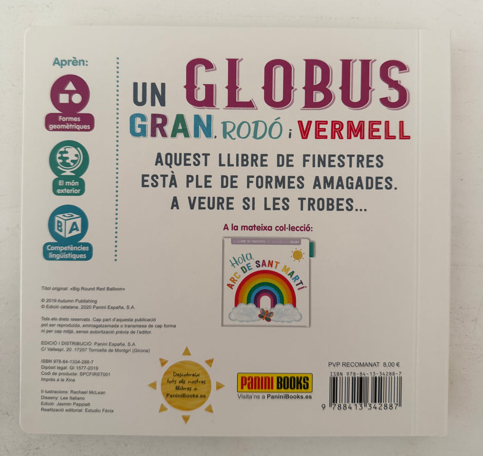 Un GLOBUS, Gran, Rodó i Vermell