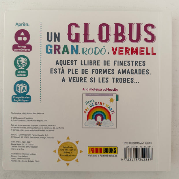 Un GLOBUS, Gran, Rodó i Vermell