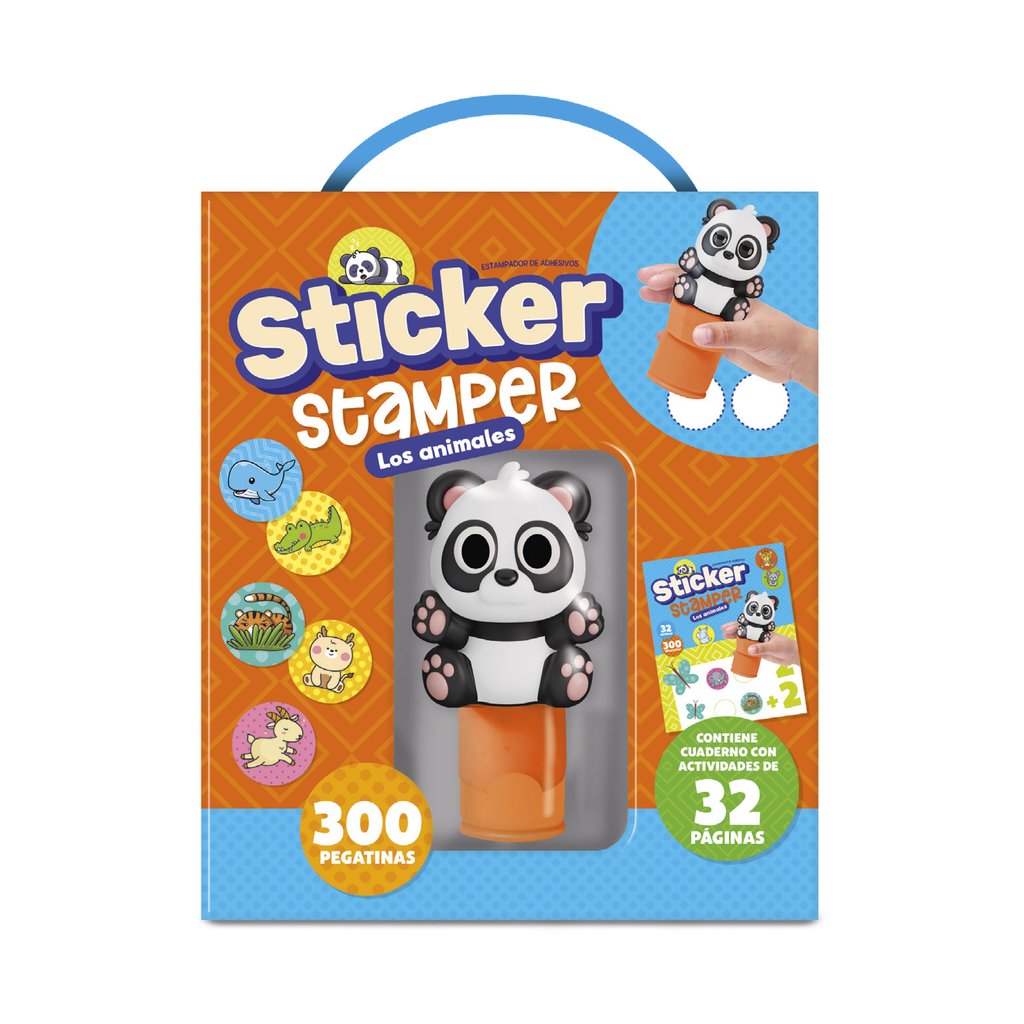 STICKER STAMPER - ANIMALES (FORMATO CAJA CARTON)