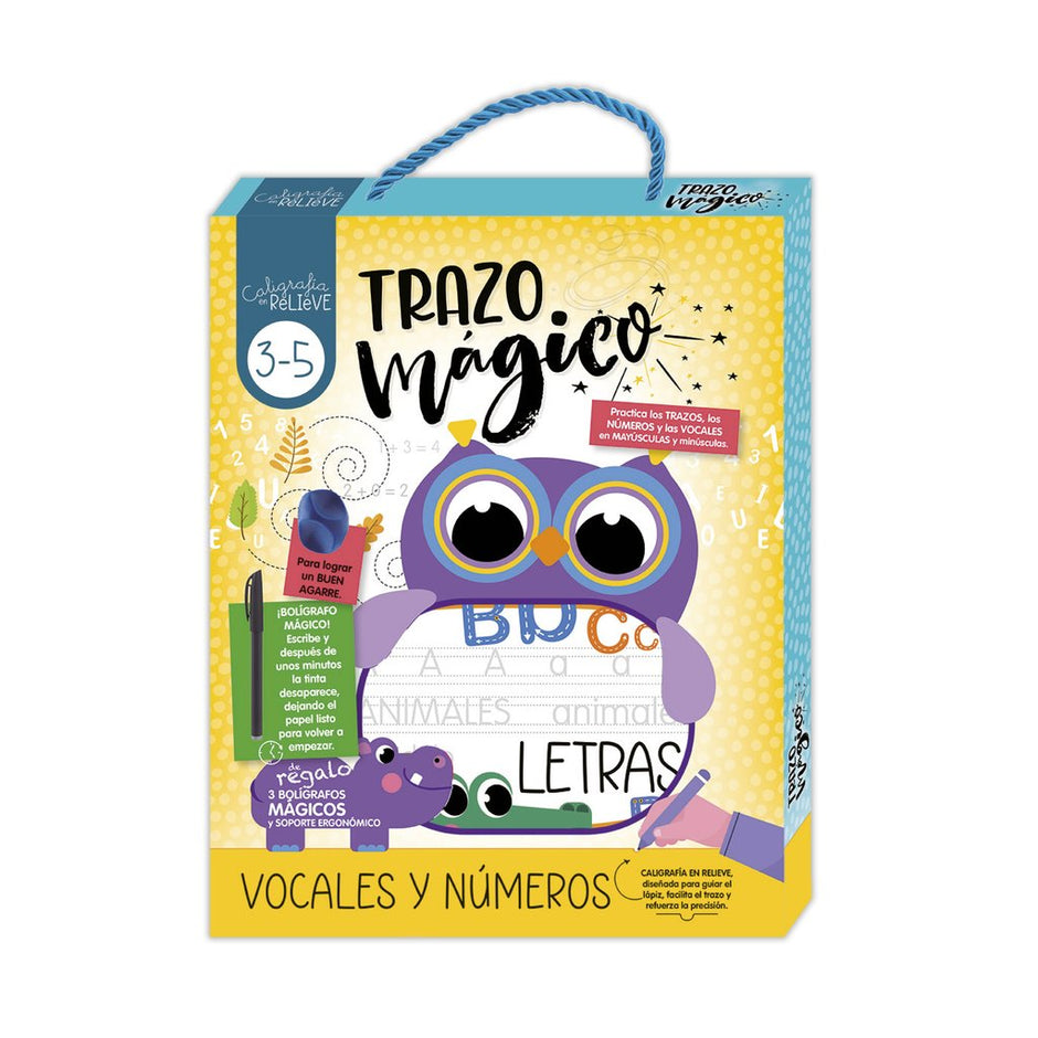 CALIGRAFIA EN RELIEVE ESTUCHE - VOCALES Y NUMEROS